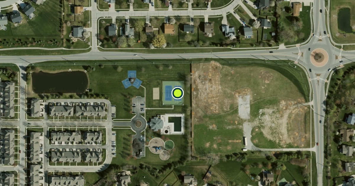 Satellite view of Westfield Pickleball Courts