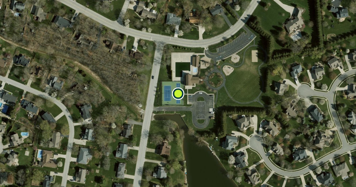 Satellite view of Westfield Pickleball Courts