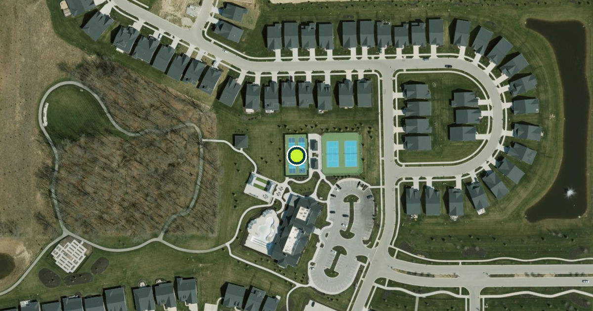 Satellite view of Westfield Pickleball Courts