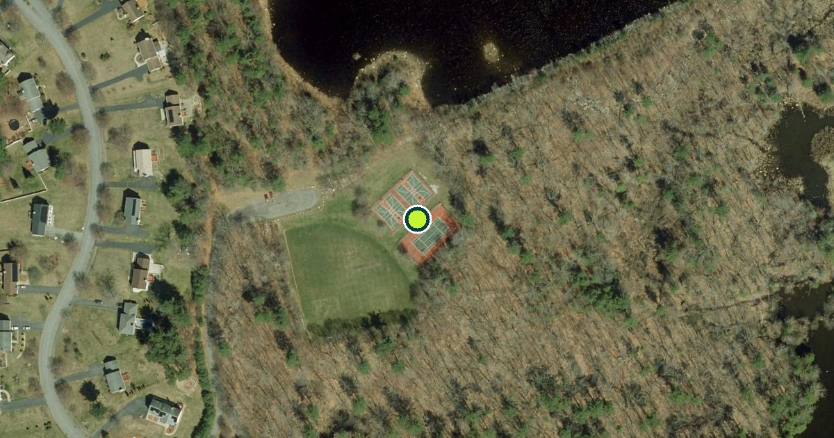 Satellite view of Westford Pickleball Courts