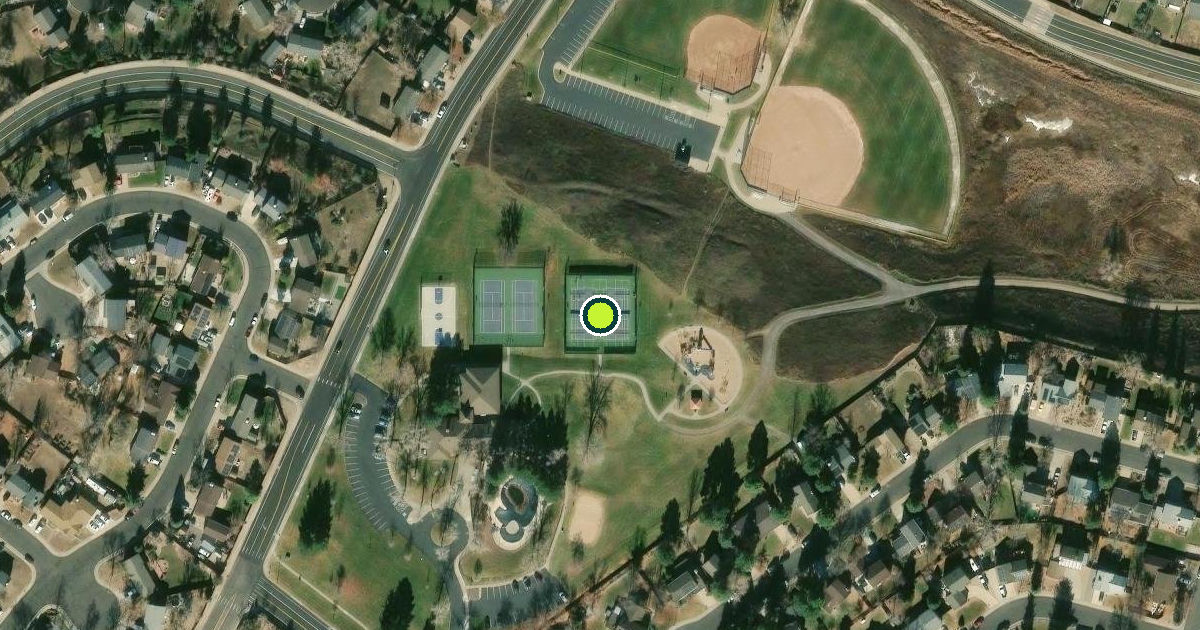 Satellite view of Westminster Pickleball Courts
