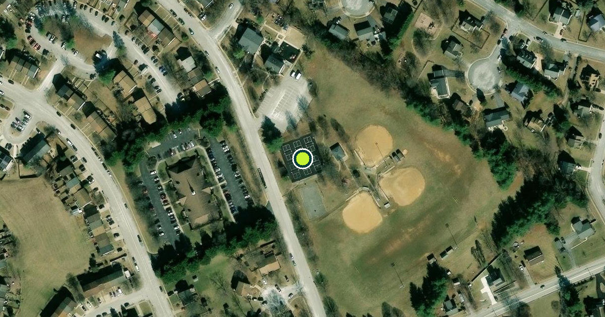 Satellite view of Westminster Pickleball Courts