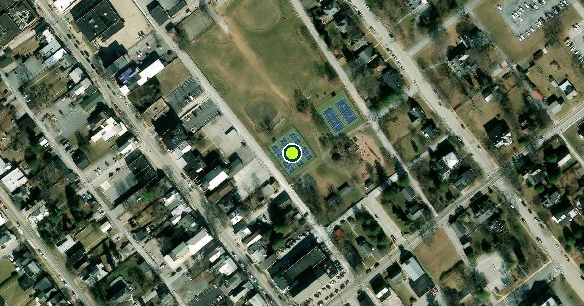 Satellite view of Westminster Pickleball Courts