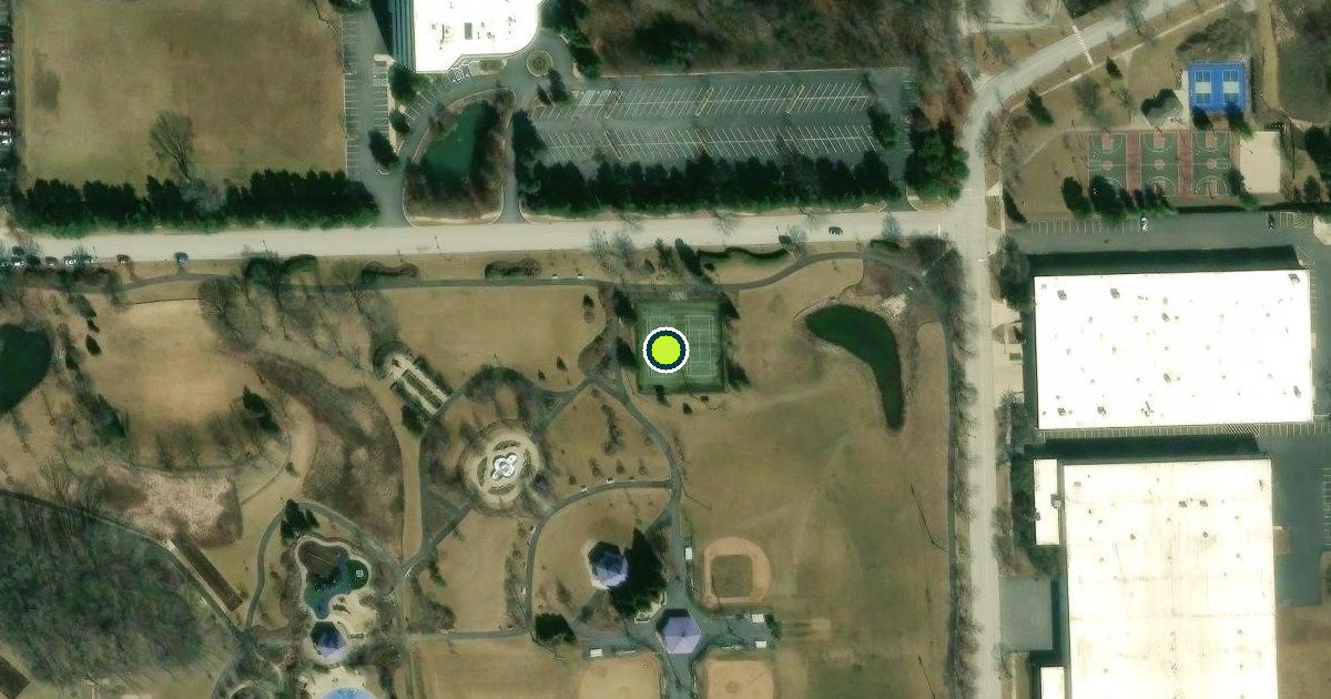 Satellite view of Westmont Pickleball Courts