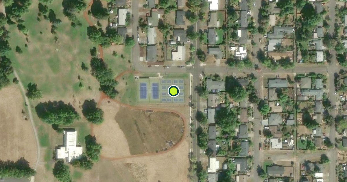 Satellite view of Westmoreland Park Pickleball Courts