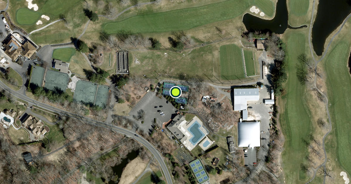 Satellite view of Weston Pickleball Courts