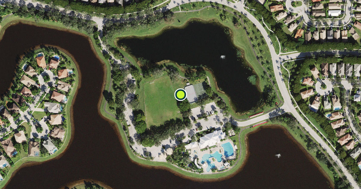 Satellite view of Weston Pickleball Courts