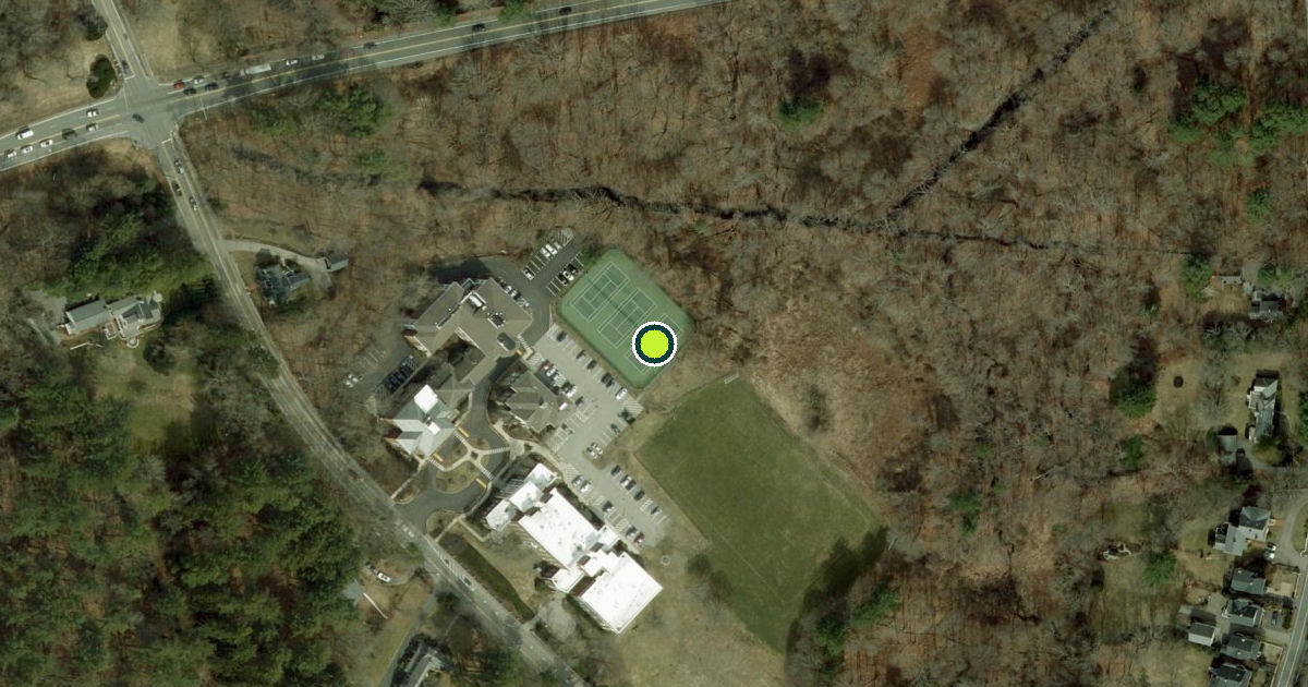 Satellite view of Weston Pickleball Courts