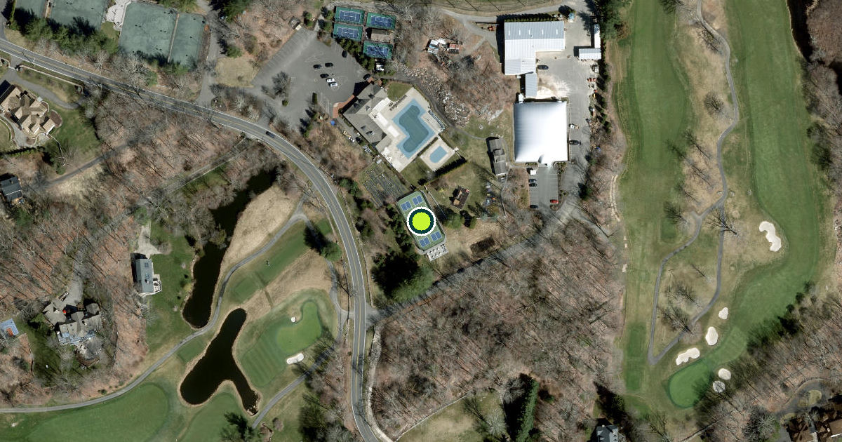 Satellite view of Weston Pickleball Courts