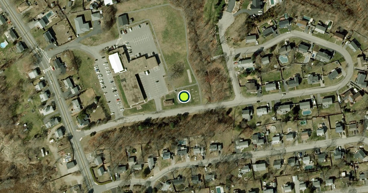 Satellite view of Weymouth Pickleball Courts