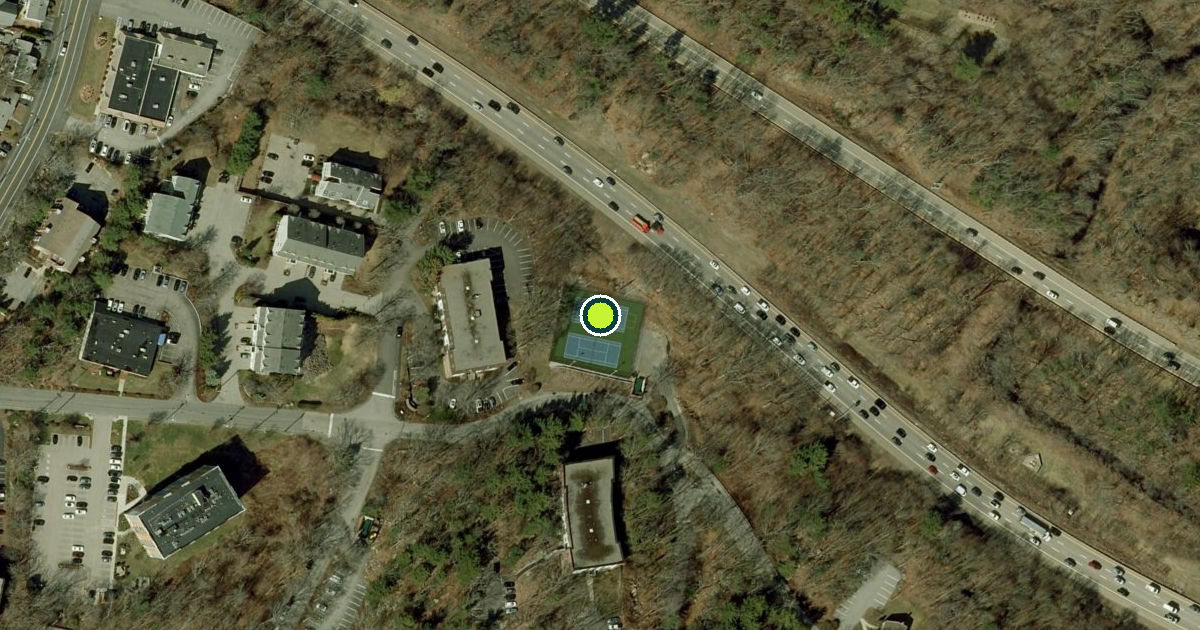 Satellite view of Weymouth Pickleball Courts