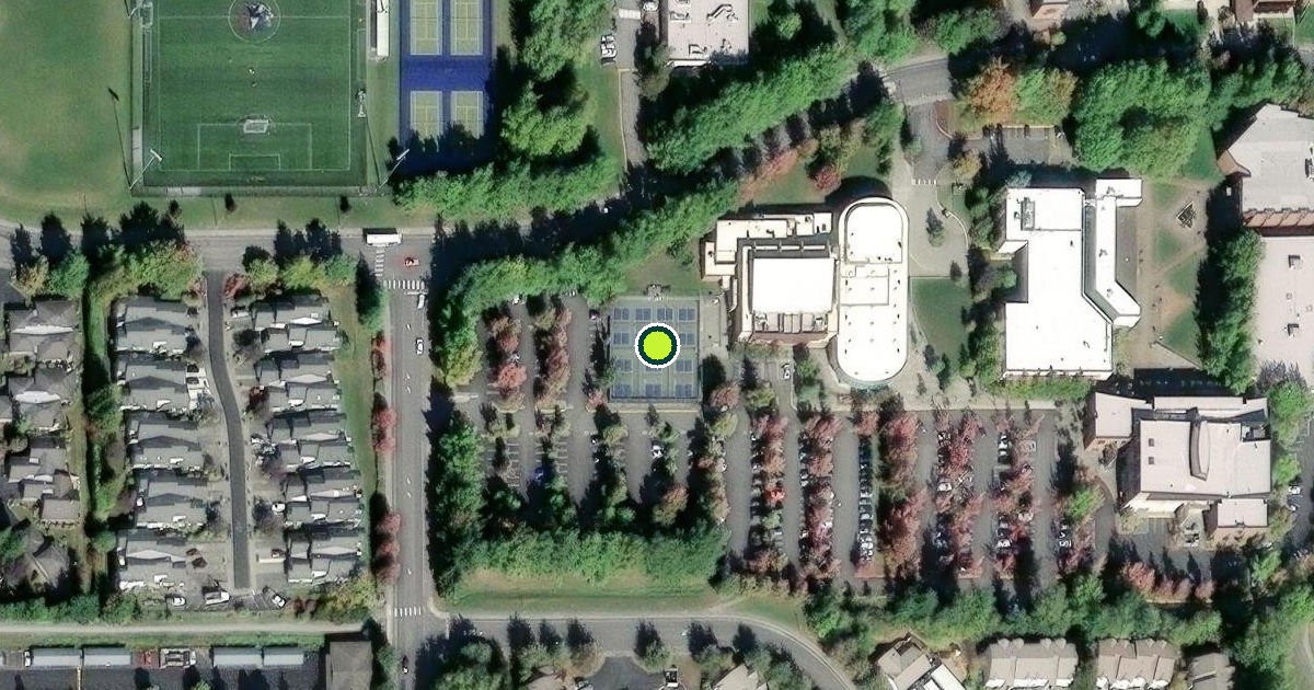 Satellite view of Whatcom Community College Pickleball Courts