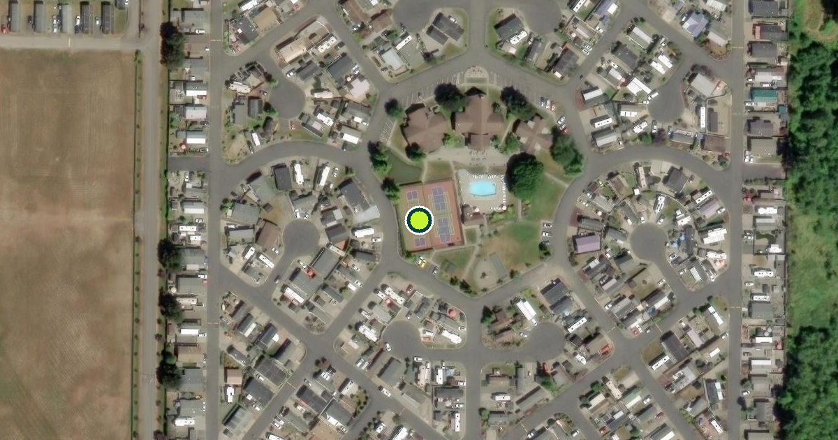 Satellite view of Whatcom County Pickleball Courts