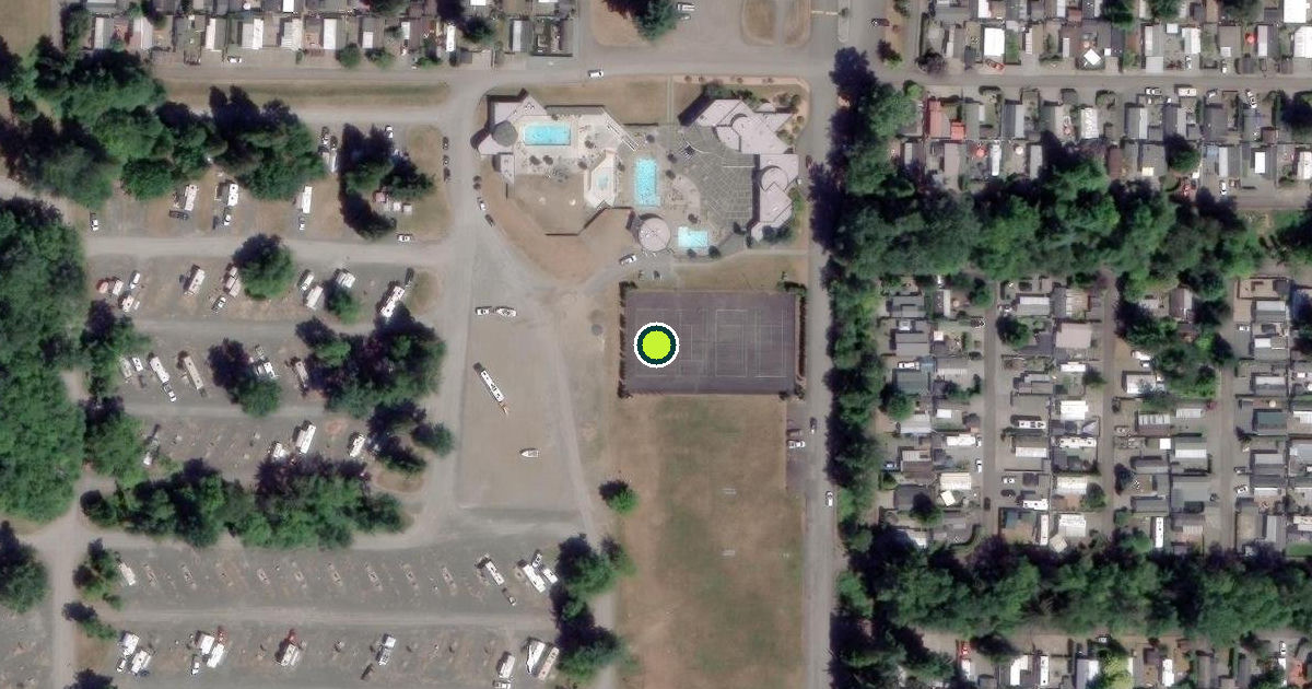 Satellite view of Whatcom County Pickleball Courts