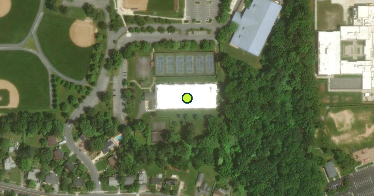 Satellite view of Wheaton Indoor Tennis