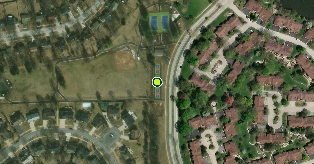 Satellite view of Wheaton Pickleball Courts