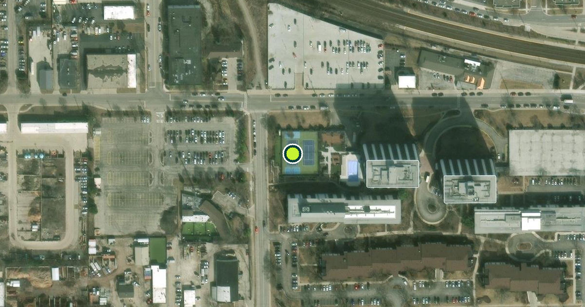Satellite view of Wheaton Pickleball Courts