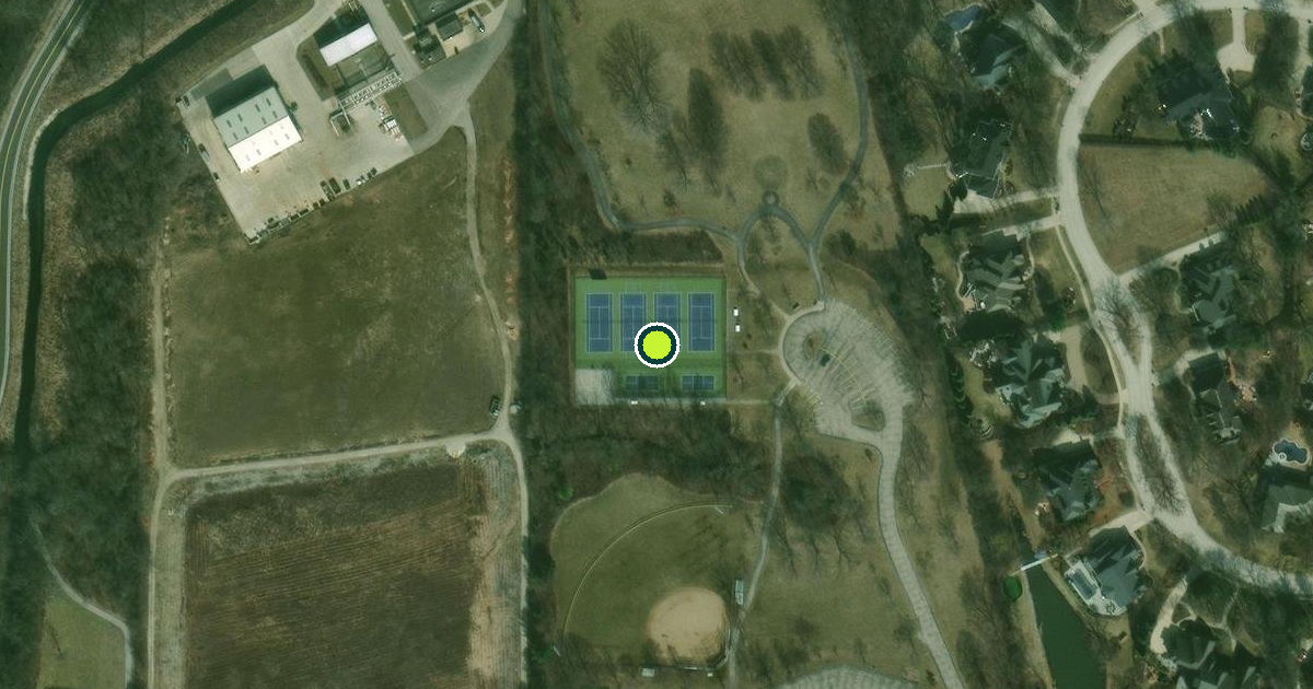Satellite view of Wheaton Pickleball Courts