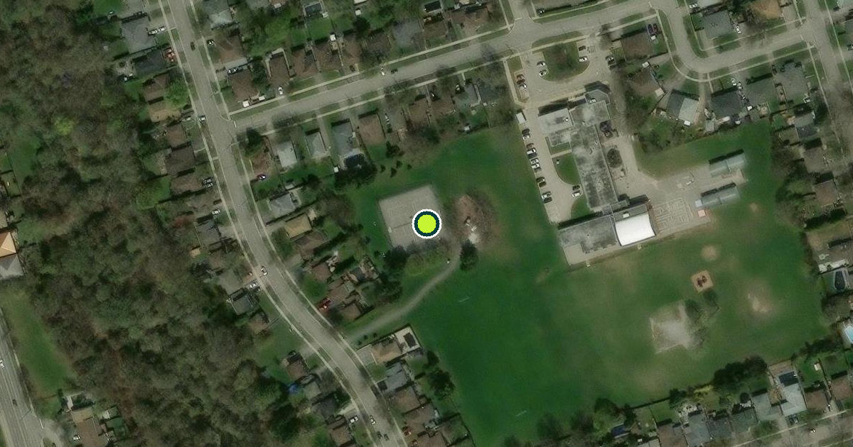 Satellite view of Whitby Pickleball Courts