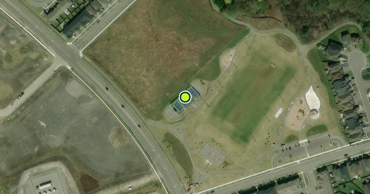 Satellite view of Whitby Pickleball Courts