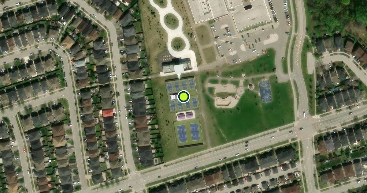 Satellite view of Whitchurch-Stouffville Pickleball Courts