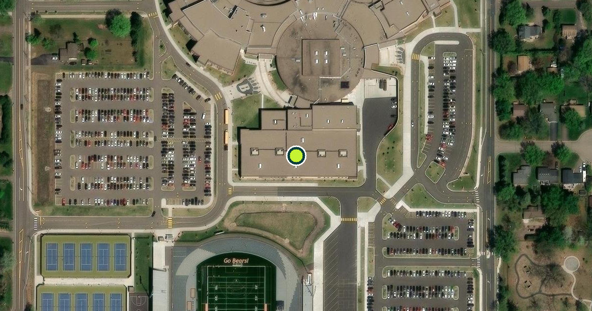 Satellite view of White Bear Lake Fieldhouse