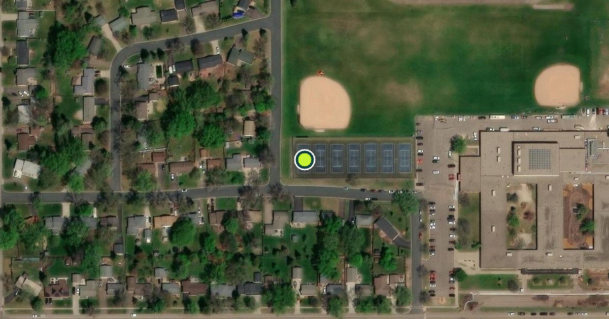 Satellite view of White Bear Lake Pickleball Courts