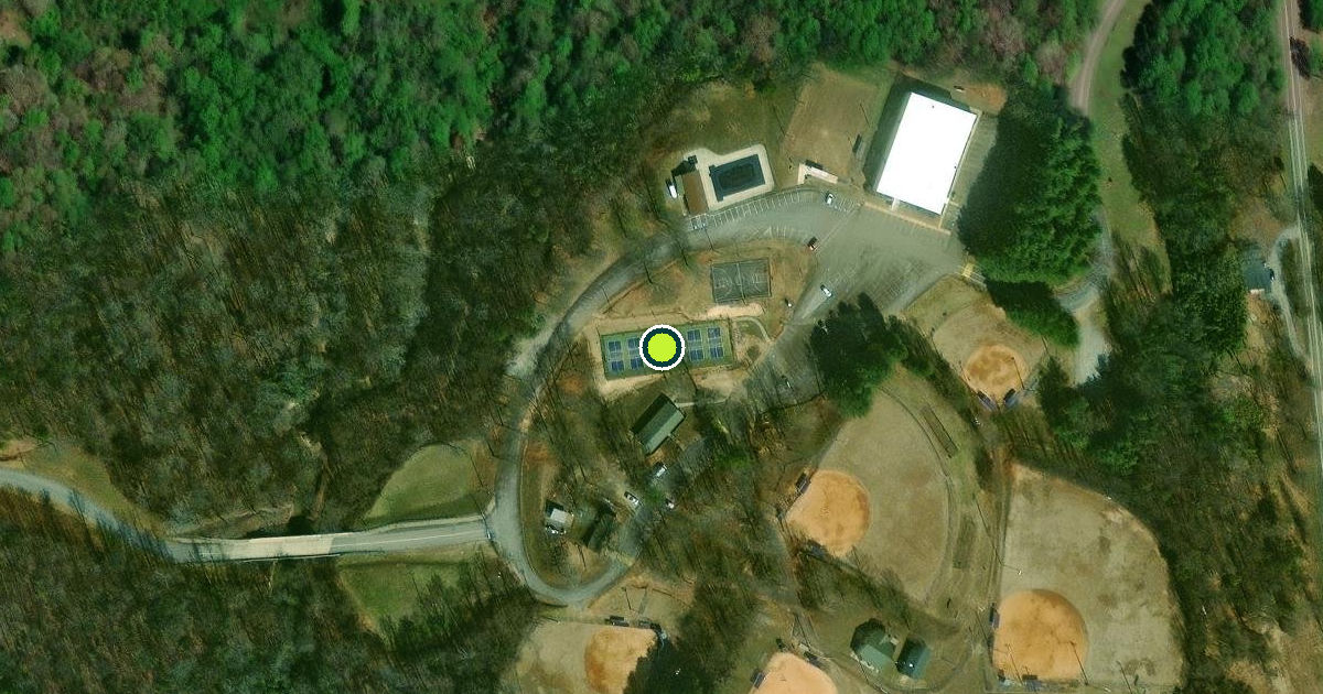 Satellite view of White County Pickleball Courts
