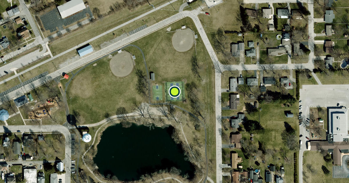 Satellite view of Whitehouse Pickleball Courts