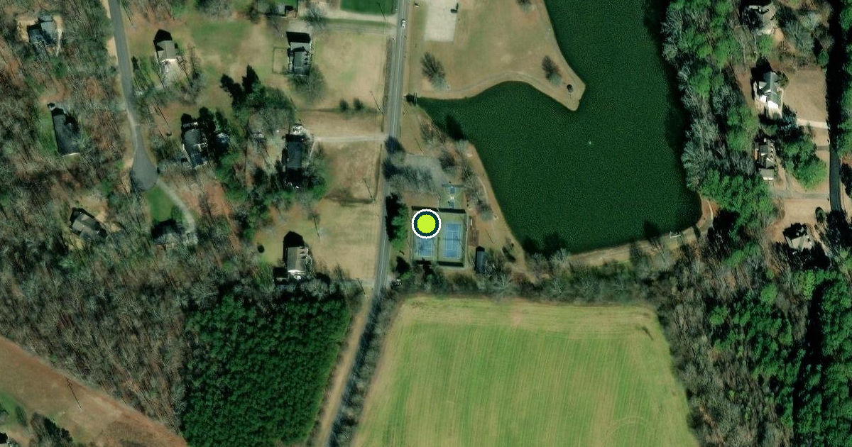 Satellite view of Whitfield County Pickleball Courts