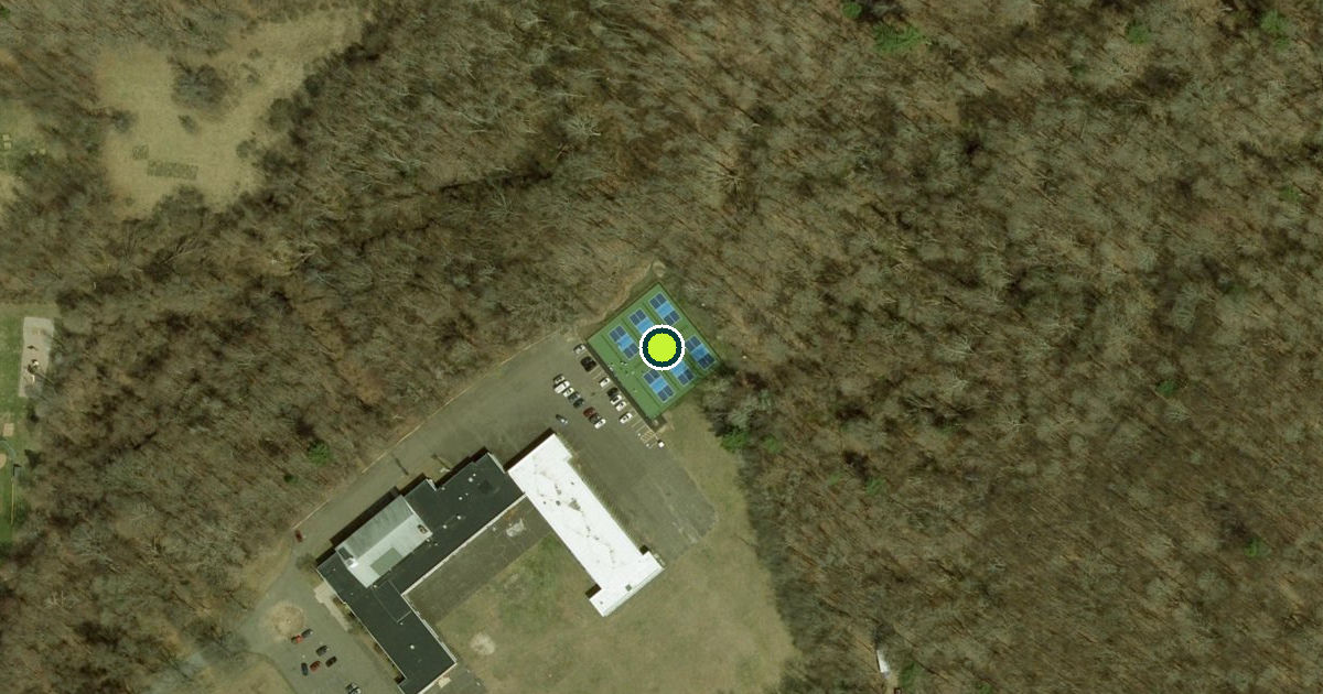 Satellite view of Wilbraham Pickleball Courts