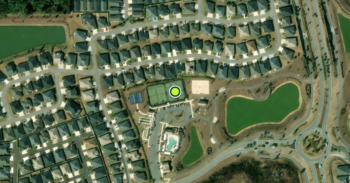 Satellite view of Wildwood Pickleball Courts