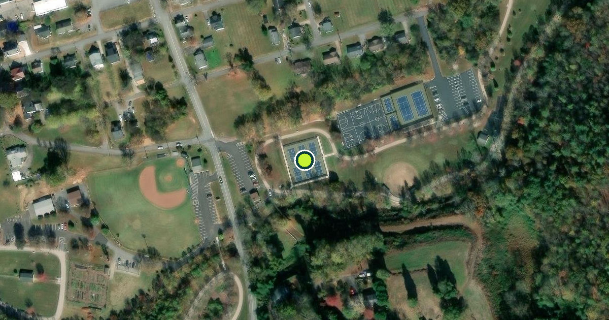 Satellite view of Wilkesboro Pickleball Courts
