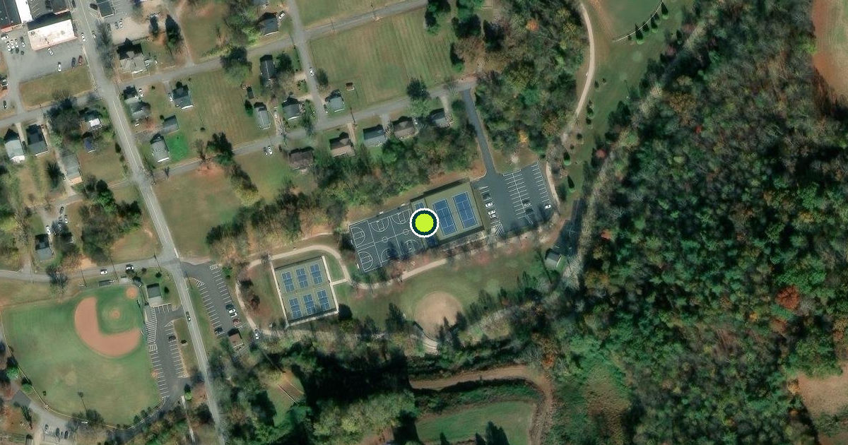 Satellite view of Wilkesboro Pickleball Courts