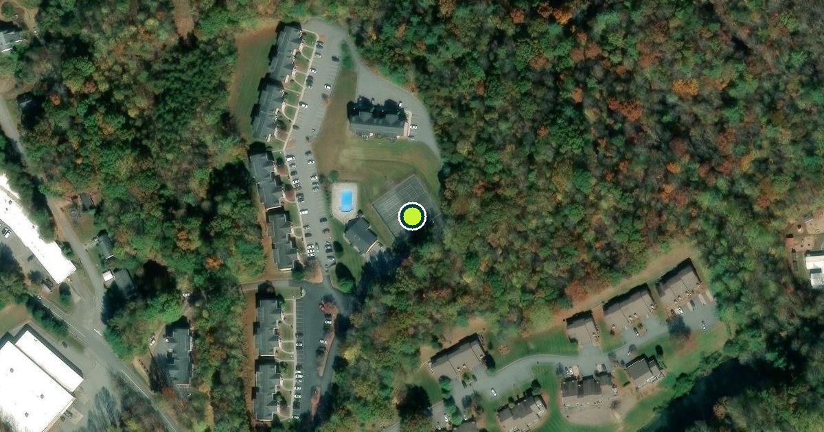 Satellite view of Wilkesboro Pickleball Courts