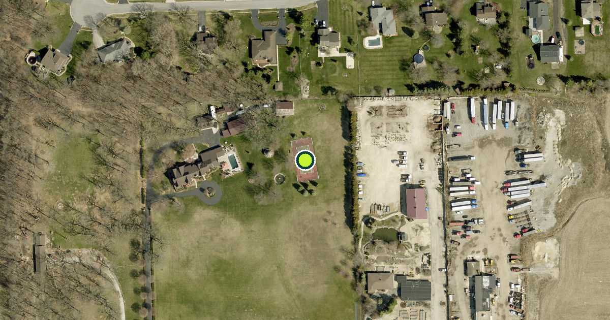 Satellite view of Will County Pickleball Courts