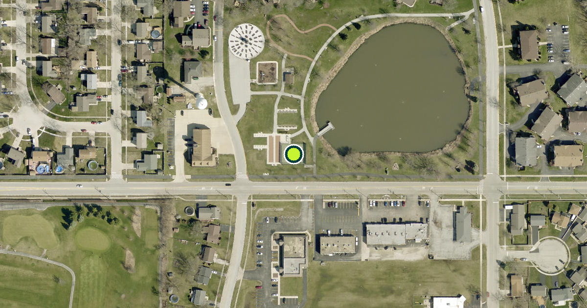 Satellite view of Will County Pickleball Courts