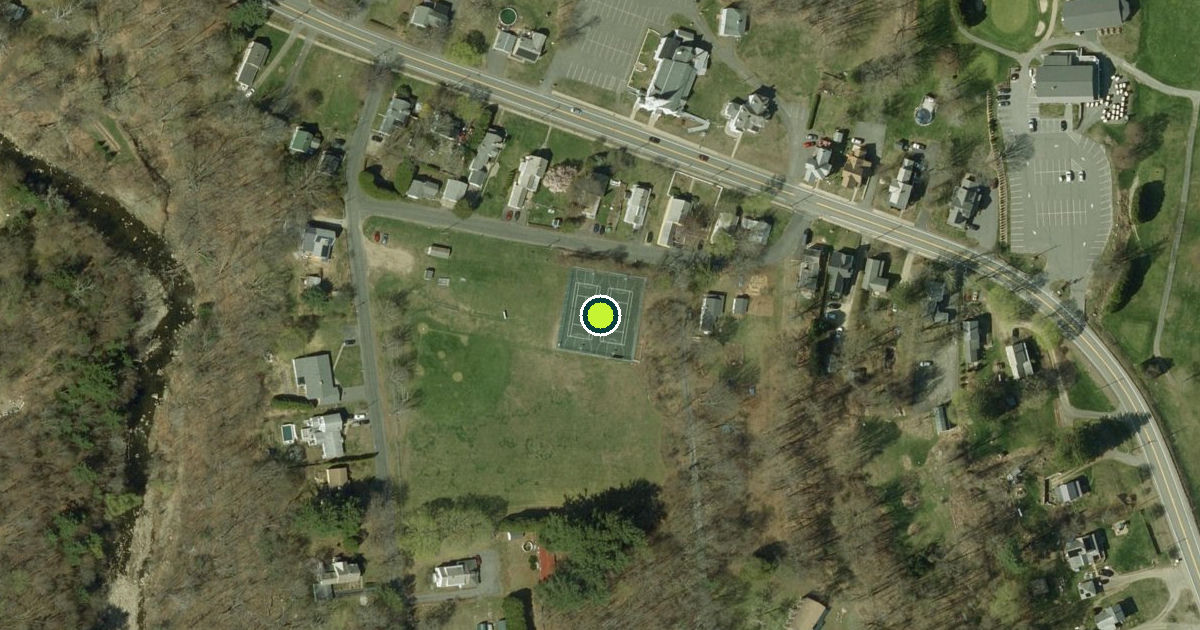 Satellite view of Williamsburg Pickleball Courts
