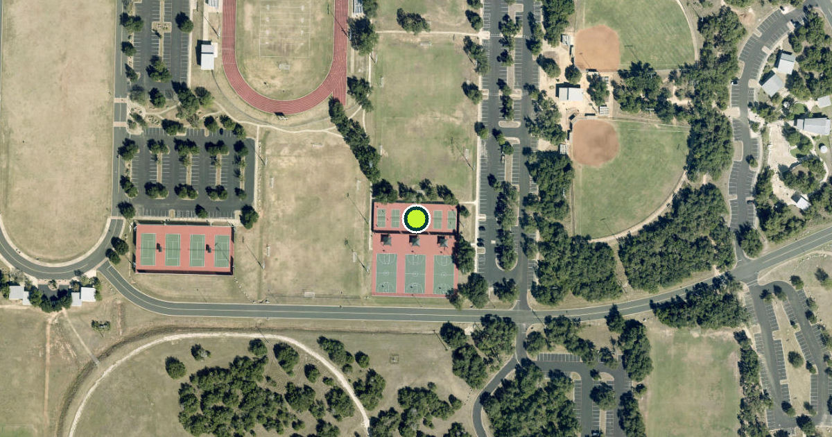 Satellite view of Williamson County Pickleball Courts