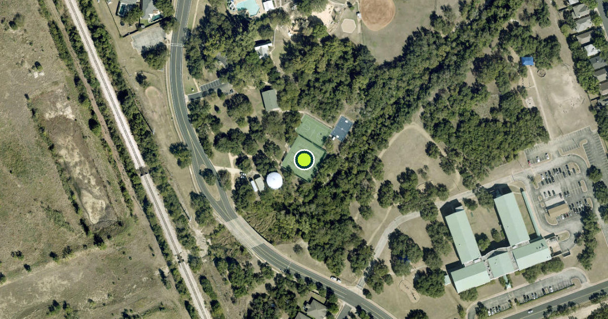 Satellite view of Williamson County Pickleball Courts