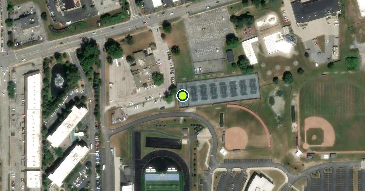 Satellite view of Willoughby Pickleball Courts