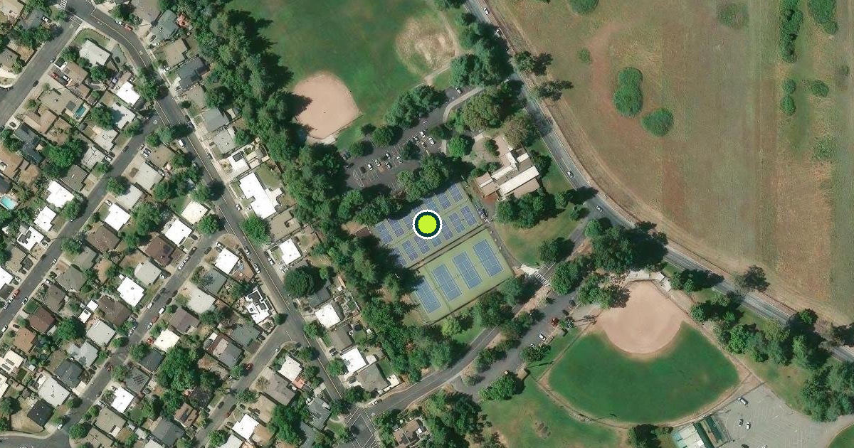 Satellite view of Willow Pass Community Park Pickleball Courts