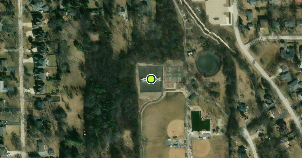 Satellite view of Willowbrook Pickleball Courts