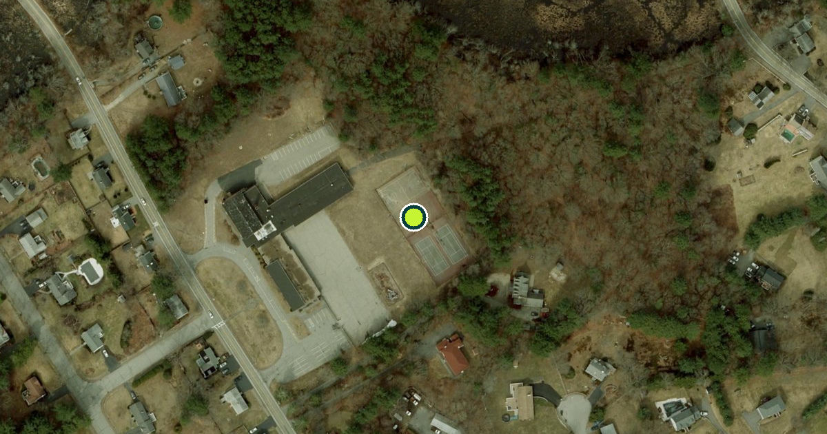 Satellite view of Wilmington Pickleball Courts