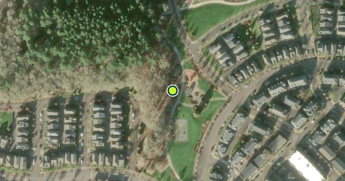 Satellite view of Wilsonville Pickleball Courts