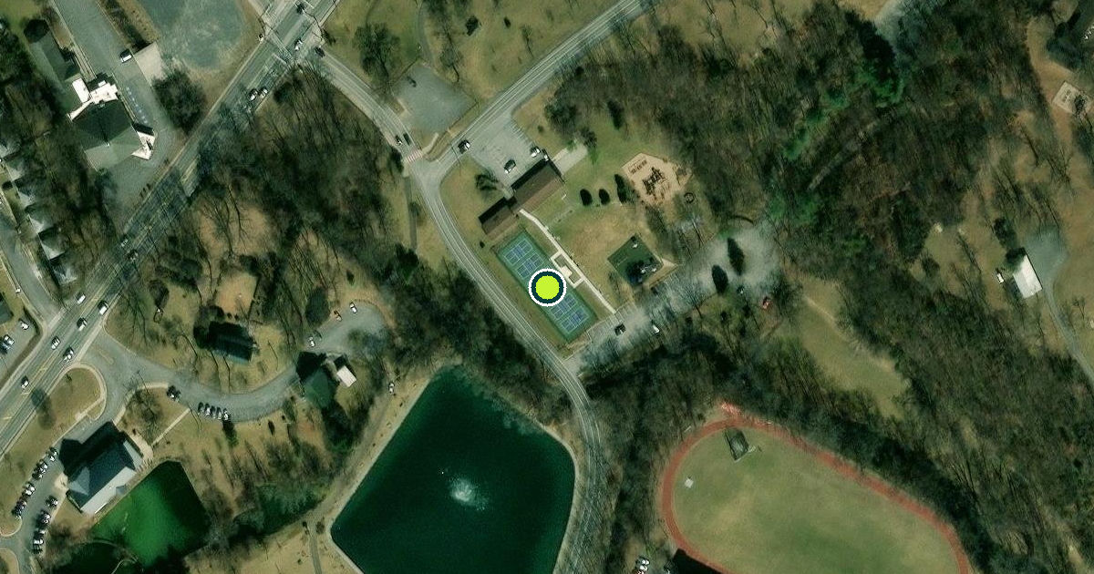 Satellite view of Winchester Pickleball Courts
