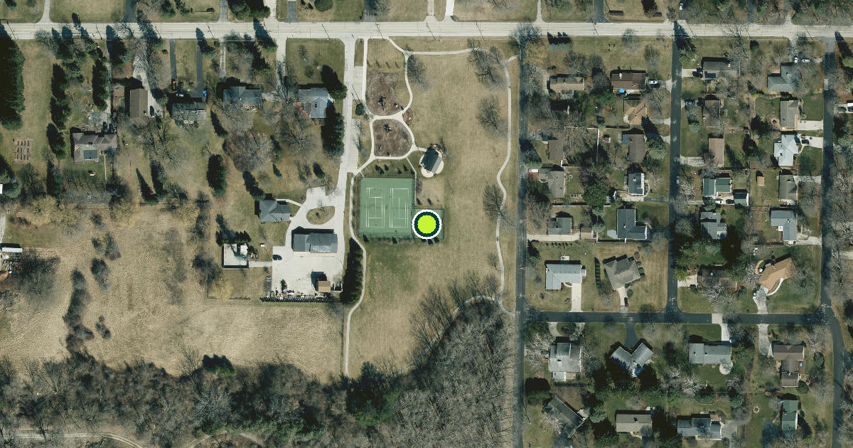 Satellite view of Wind Point Pickleball Courts
