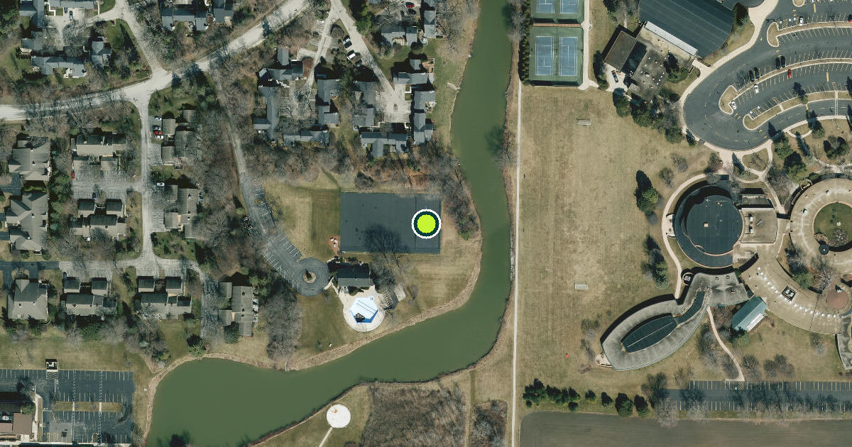Satellite view of Wind Point Pickleball Courts