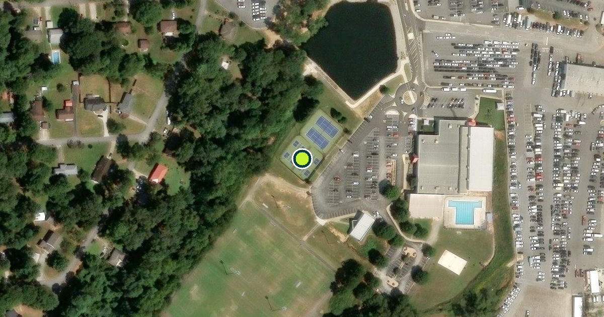 Satellite view of Winder Pickleball Courts