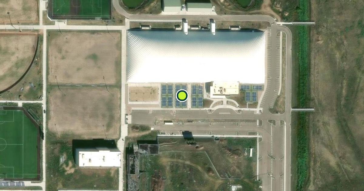 Satellite view of Windsor Pickleball Courts